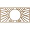 Ekena Millwork Hoover Wood Fretwork Pierced Ceiling Medallion, Red Oak, 18"W x 9"H x 6 5/8"ID x 3/8"T CMWP18X09X0375HORO - alternate 5